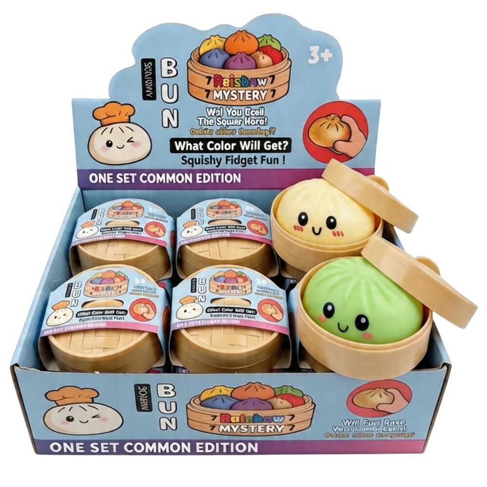surprise squishy common dumpling anti stress toy 10cm assorted
