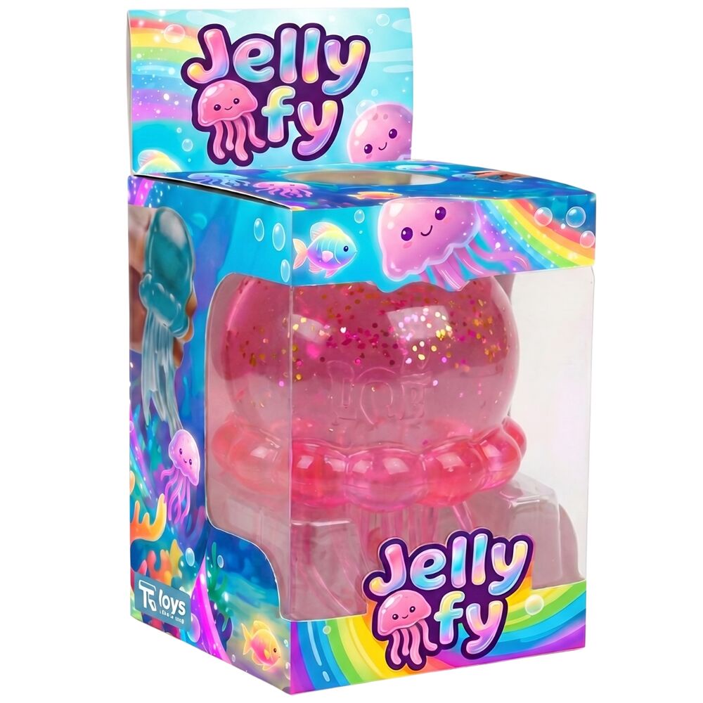 Água viva antiestresse Squishy Jellyfy de 8 cm em cores sortidas