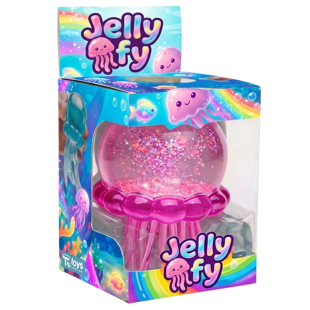 Água viva antiestresse Squishy Jellyfy de 8 cm em cores sortidas