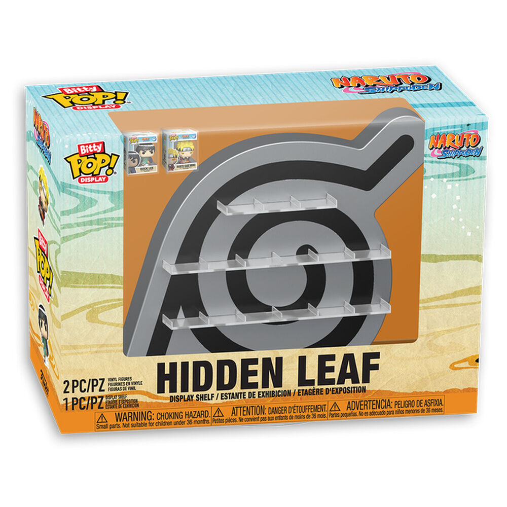 bitty pop naruto hidden leaf display