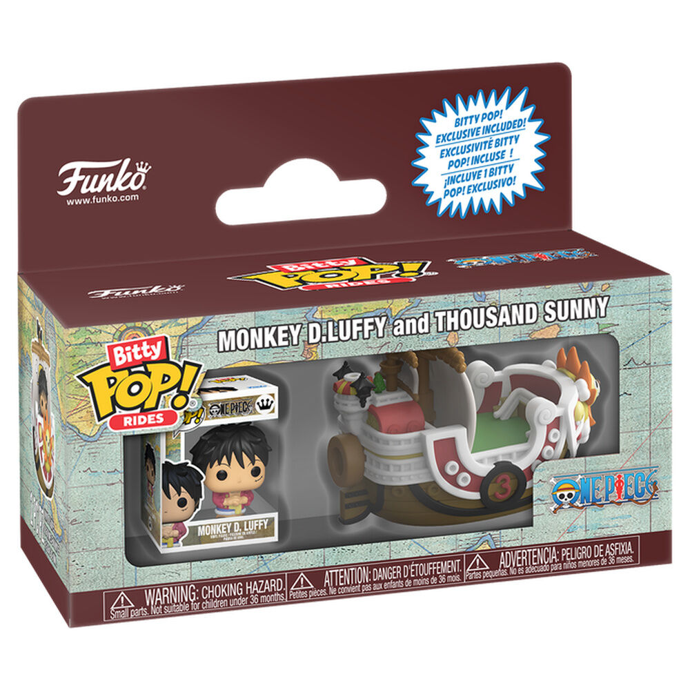 bitty pop figure ride one pice monkey dluffy and thousand sunny