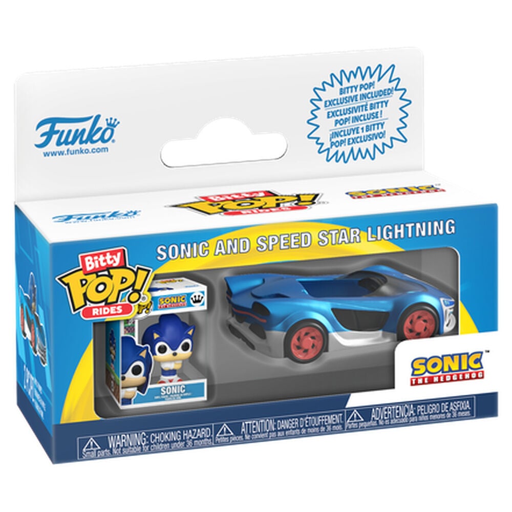 Figurka Bitty POP Ride Sonic The Hedgehog Sonic i Speed ​​Star z Sonic Lightning