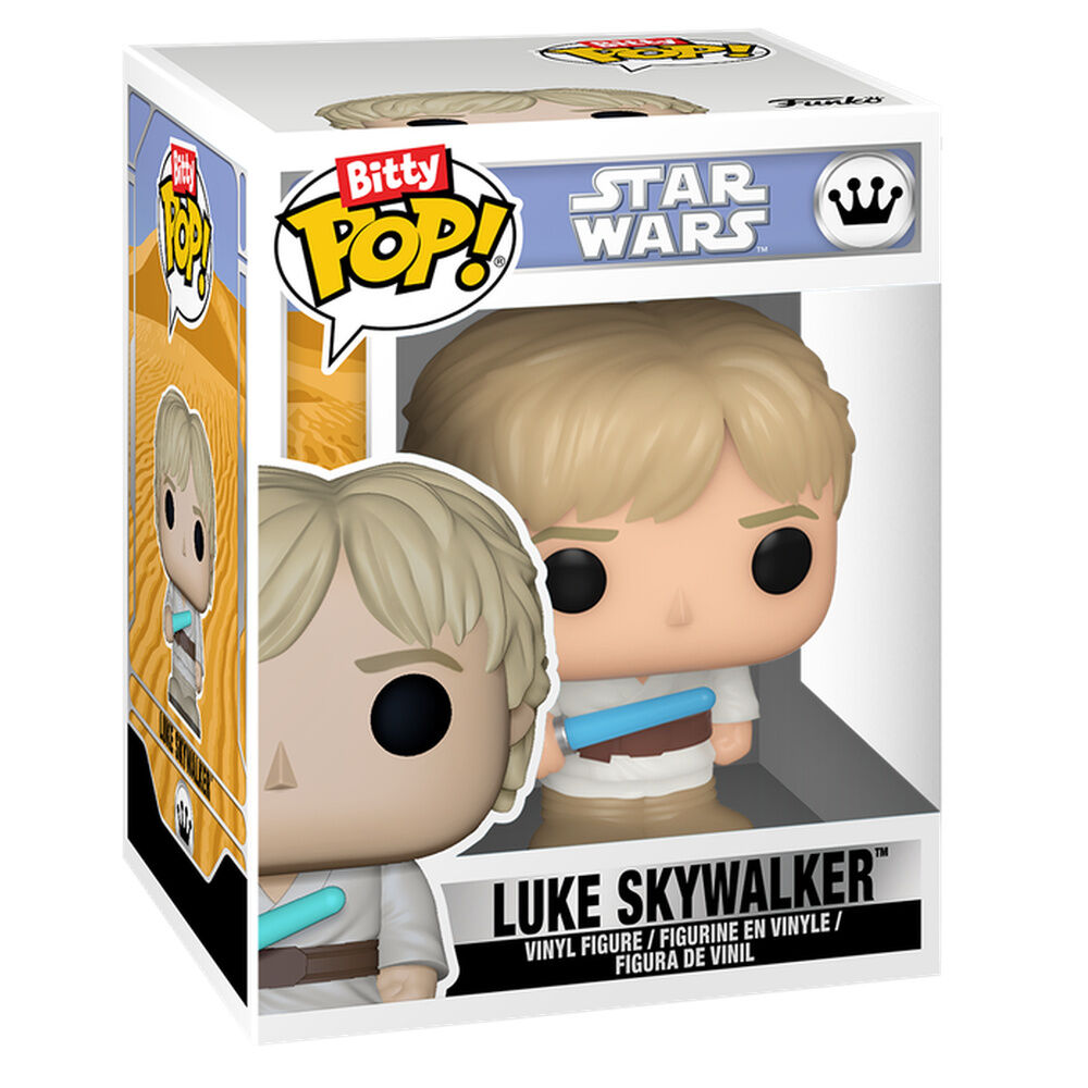 Figura Bitty POP Star Wars 8 Bit Luke Skywalker e estojo de arcade