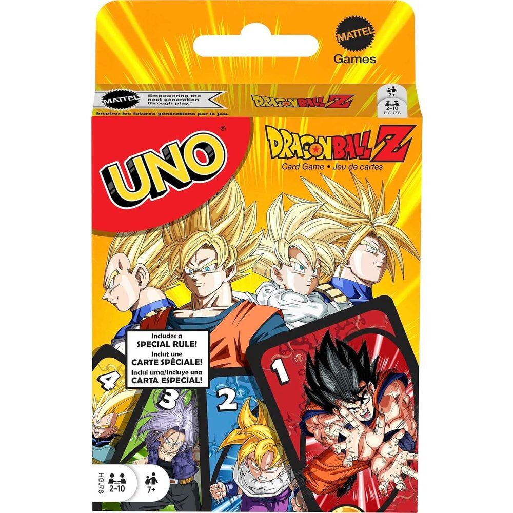 uno dragon ball z card game
