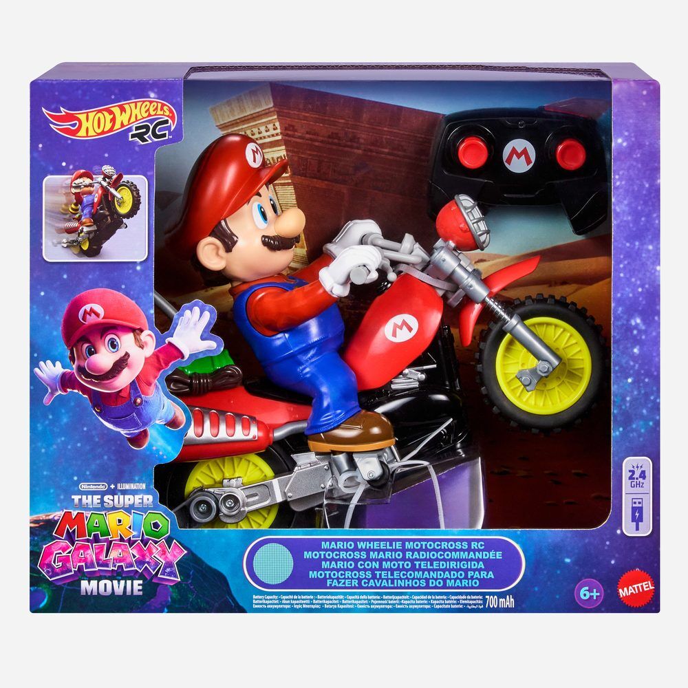 remote control motorcycle super mario galaxy movie super mario bros hot wheels