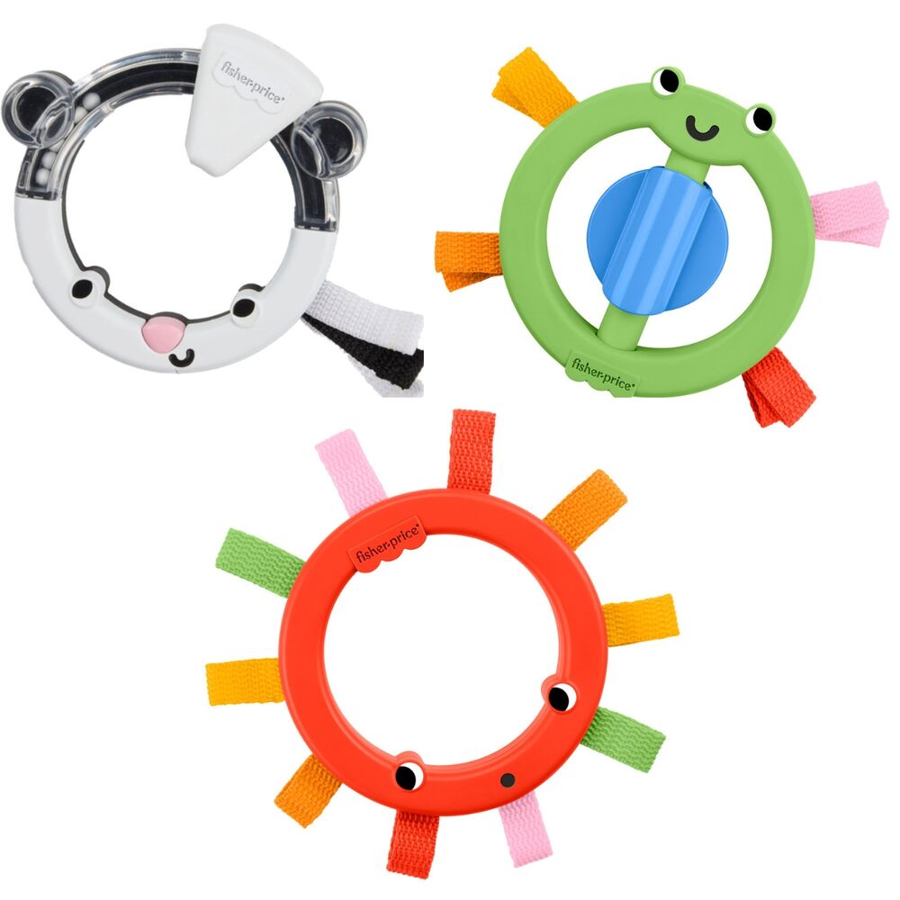 assorted sensory ring rattle