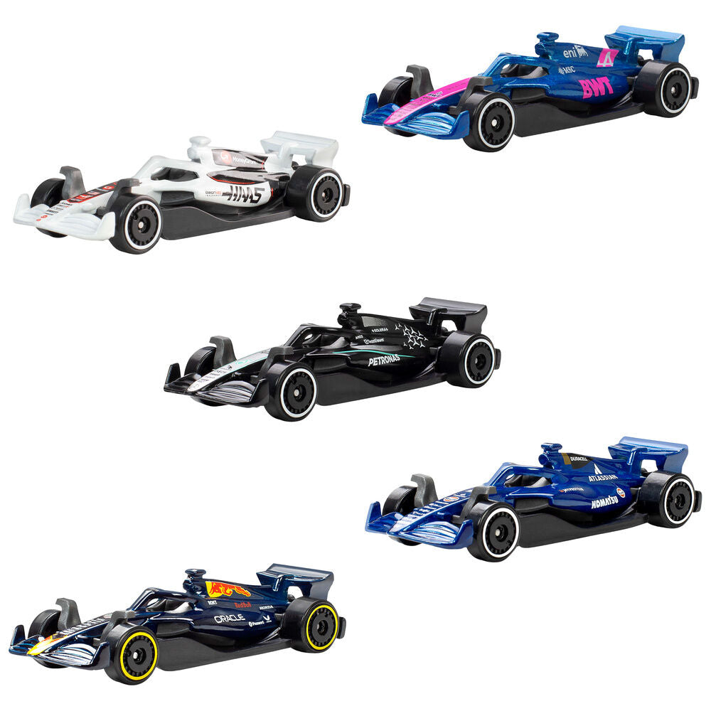 blister 5 f1 hot wheels cars