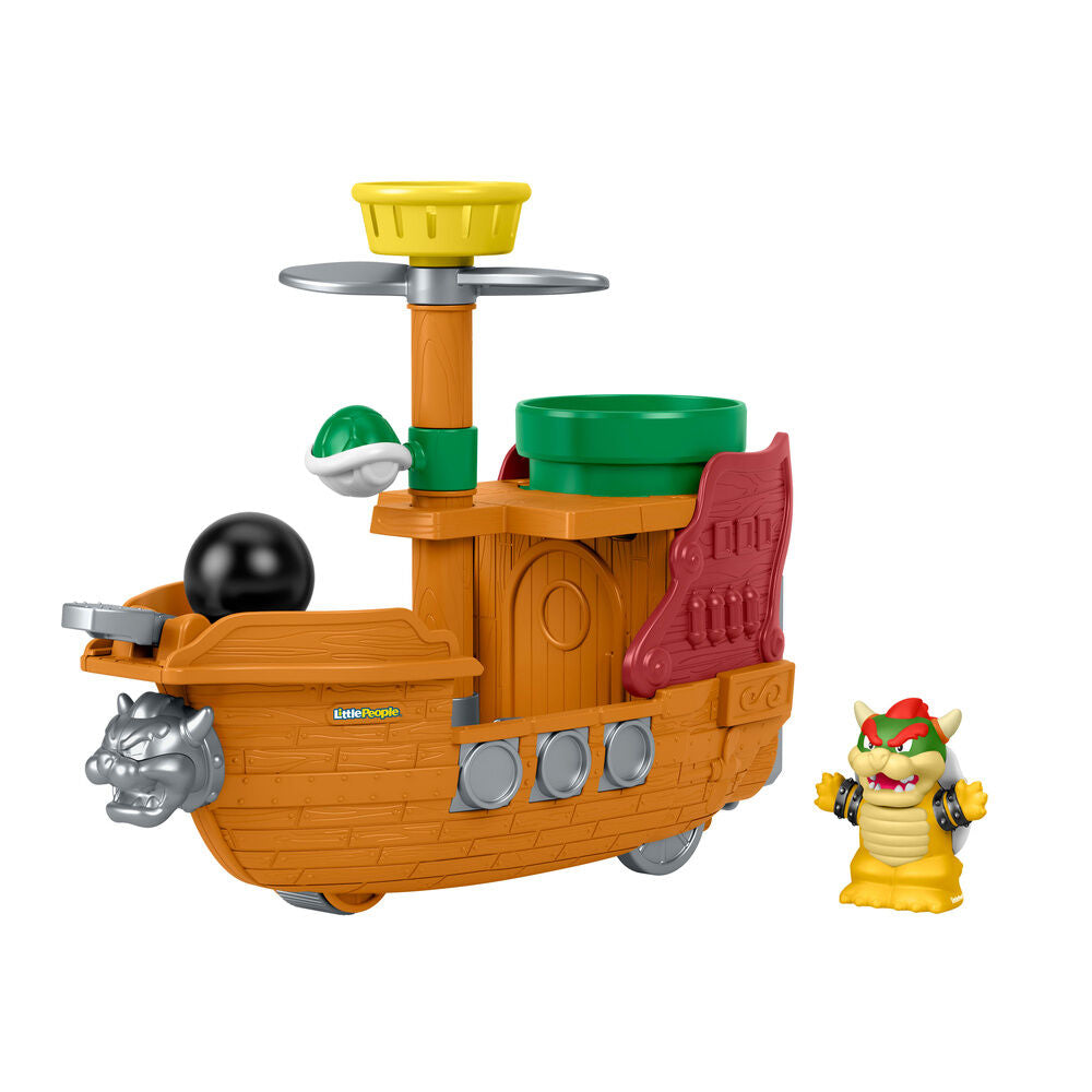 bowser my mario ship  mario bros little people collector