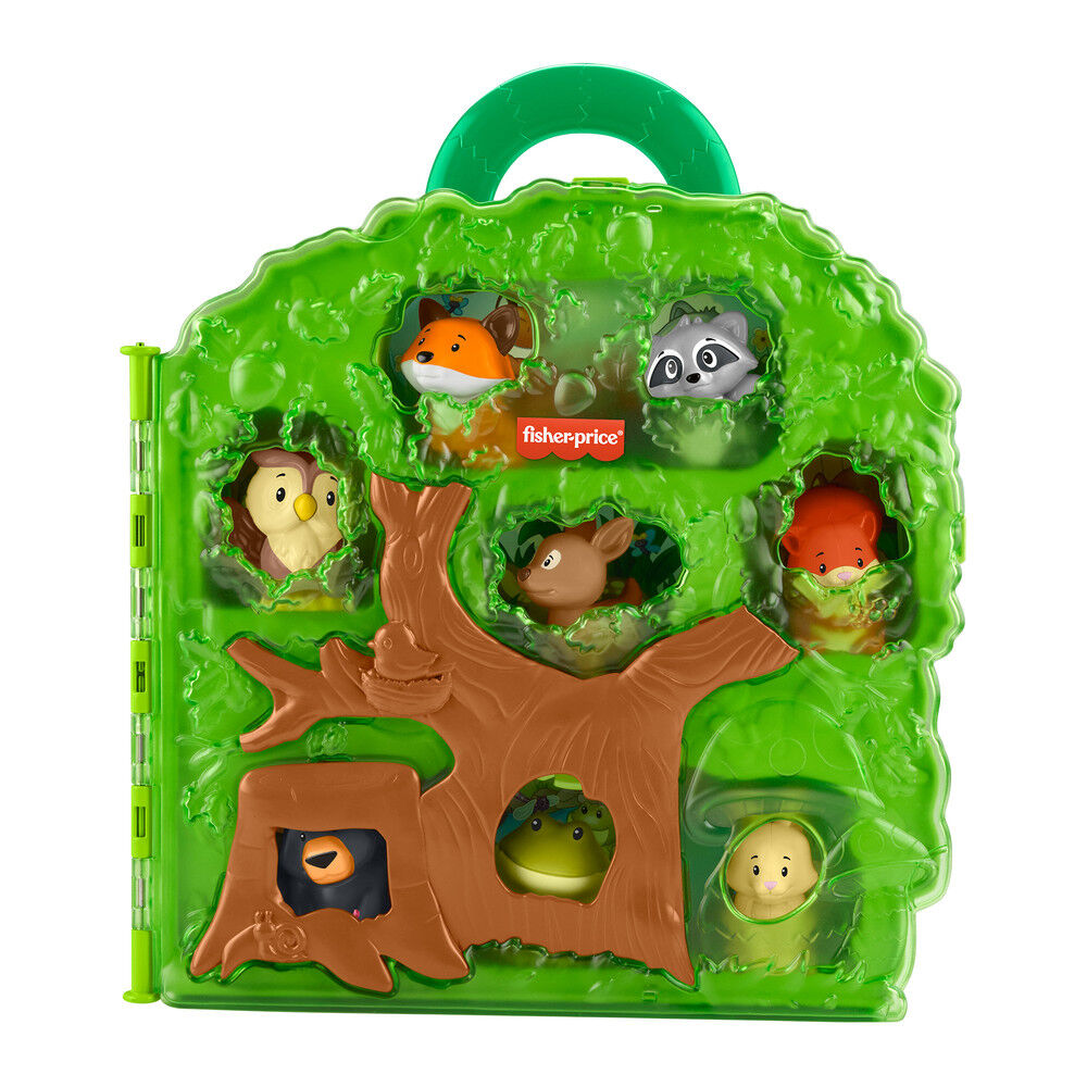 little people collector forest animals tree case