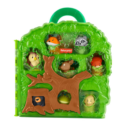 little people collector forest animals tree case