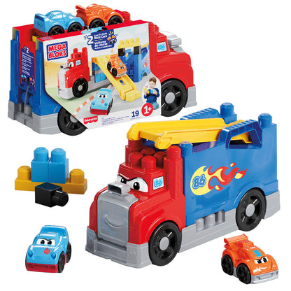 mega bloks 19 piece racing and construction truck