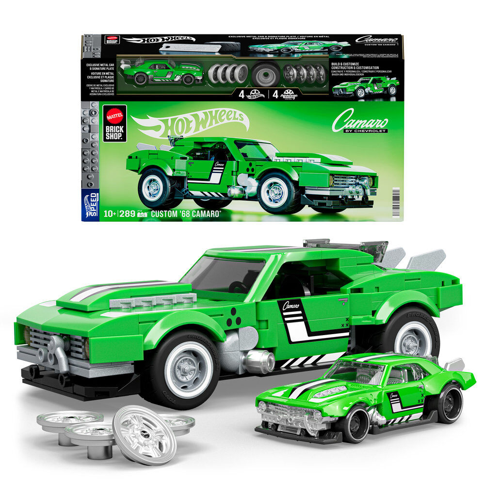 speed ​​68 custom camaro hot wheels construction set