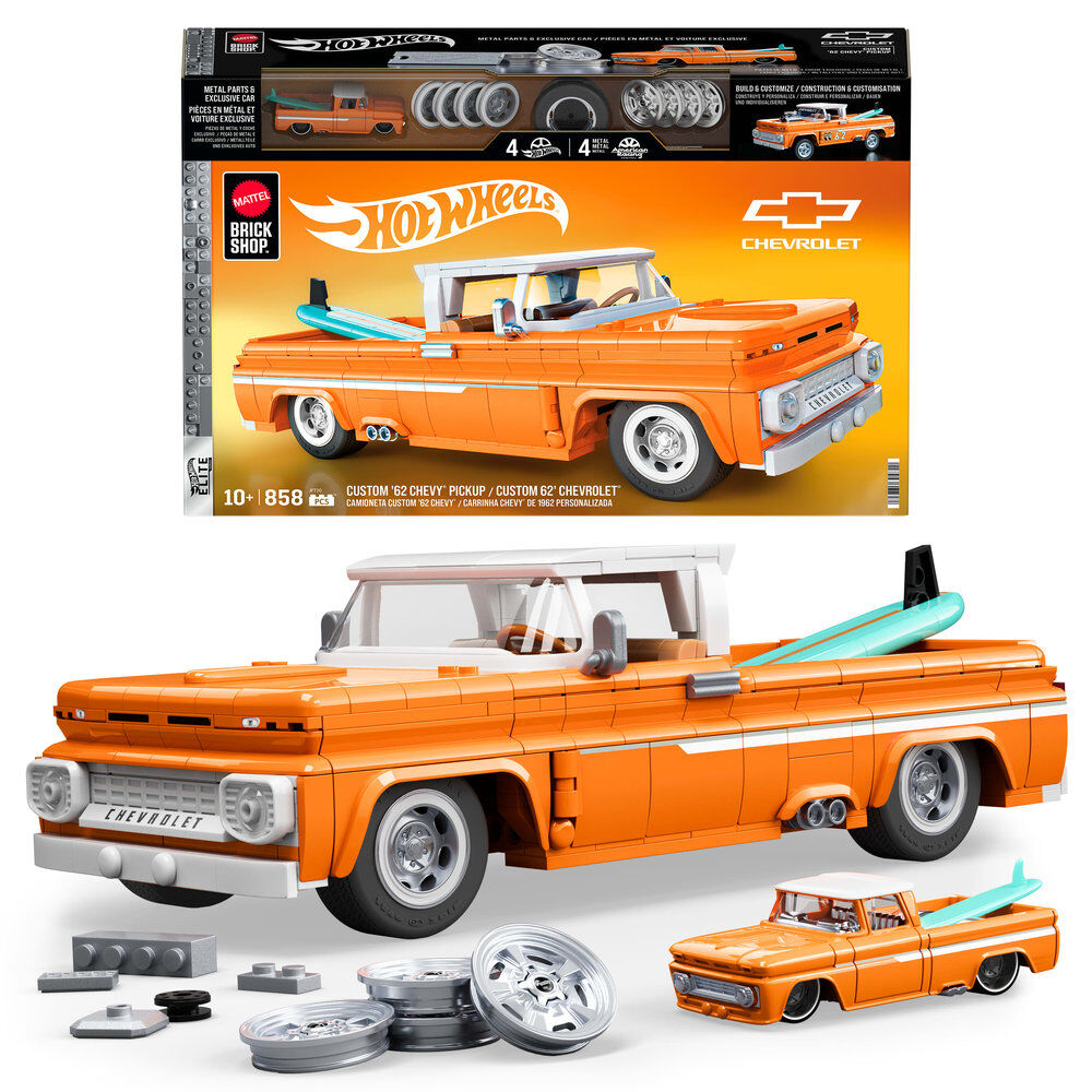 elite construction set 62 chevy pickup hot wheels