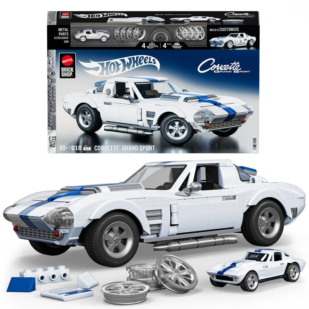 elite corvette grand sport hot wheels construction set