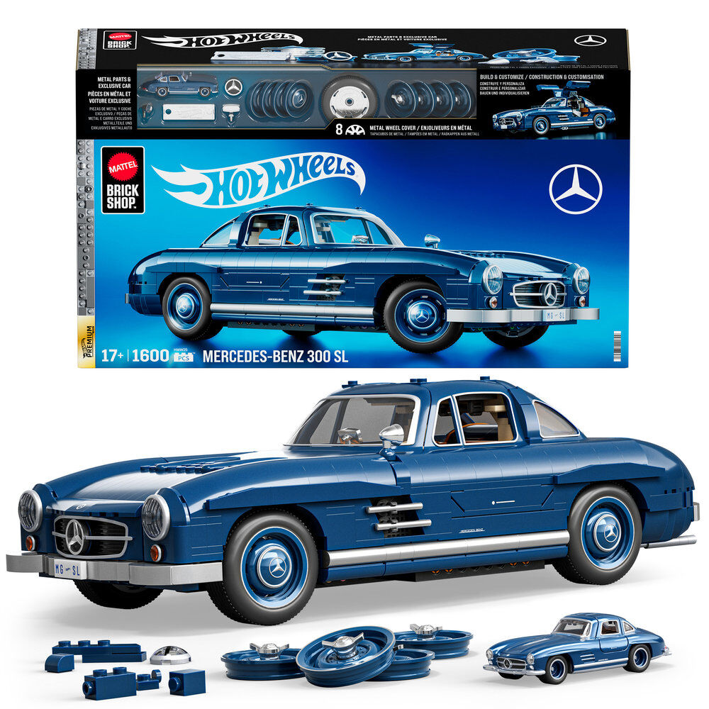 premium construction set mercedes 300sl hot wheels