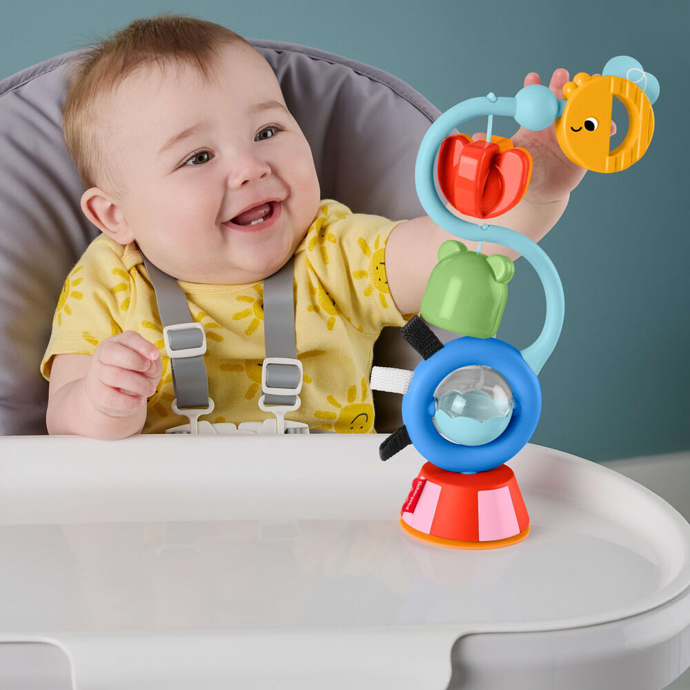 Chaise haute sensorielle avec jouets sonores