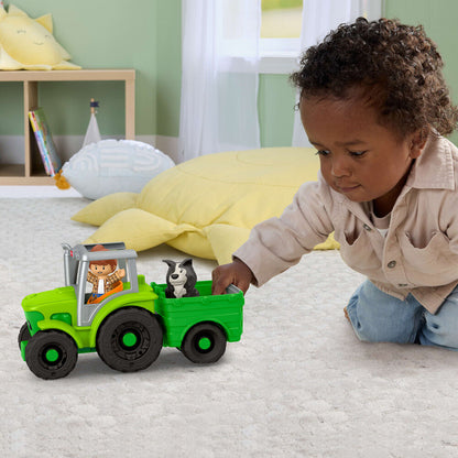 Trator de empurrar e brincar da Little People Collector