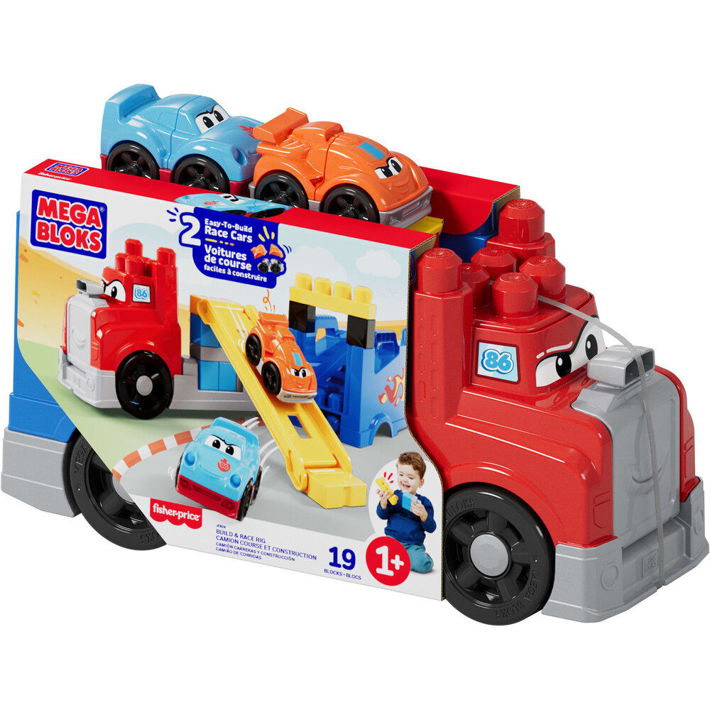 Camion da corsa e da costruzione MEGA Bloks 19 pezzi