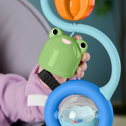 Chaise haute sensorielle avec jouets sonores