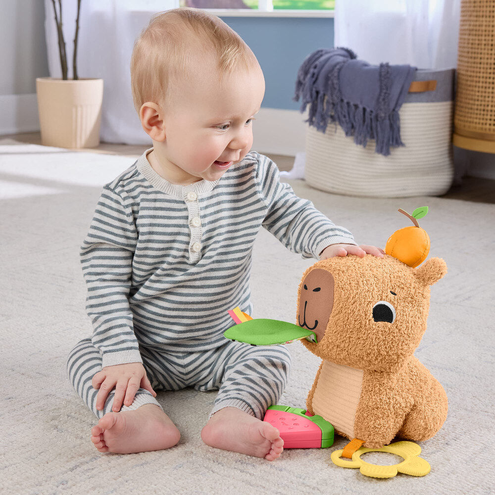 Peluche capybara pour stimuler et jouer
