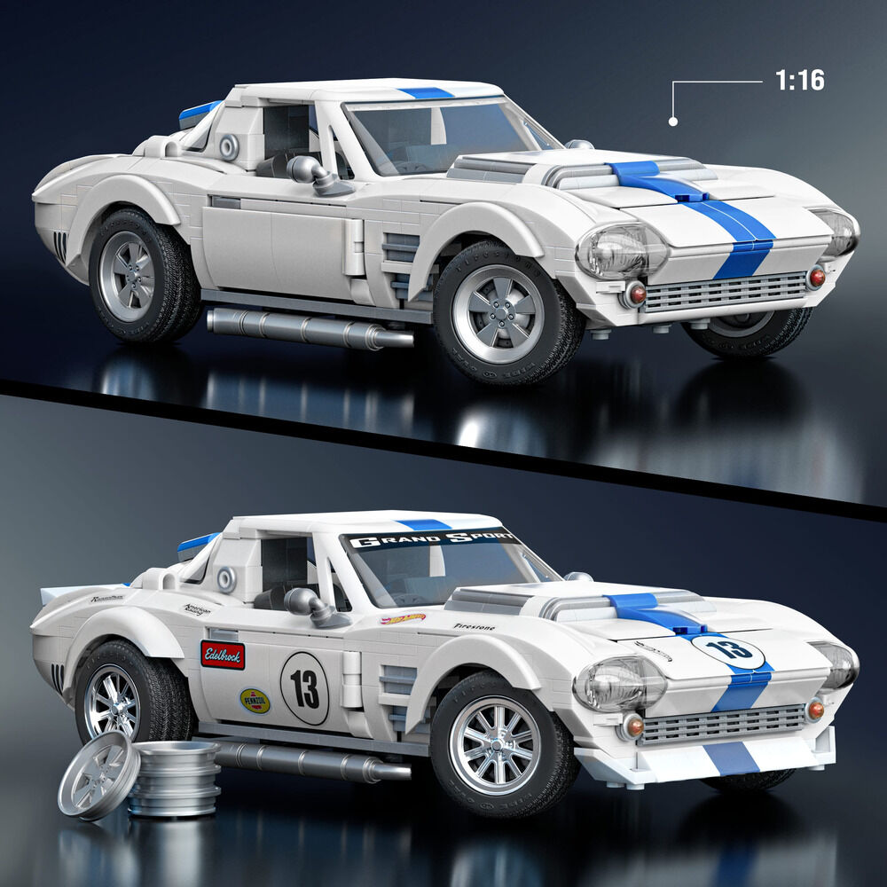 Elite Corvette Grand Sport Hot Wheels Construction Set