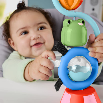 Chaise haute sensorielle avec jouets sonores