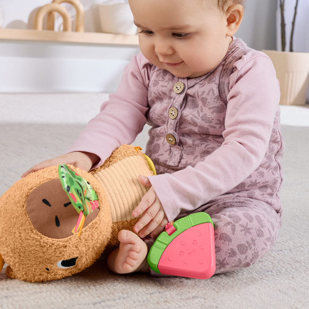 Peluche capybara pour stimuler et jouer
