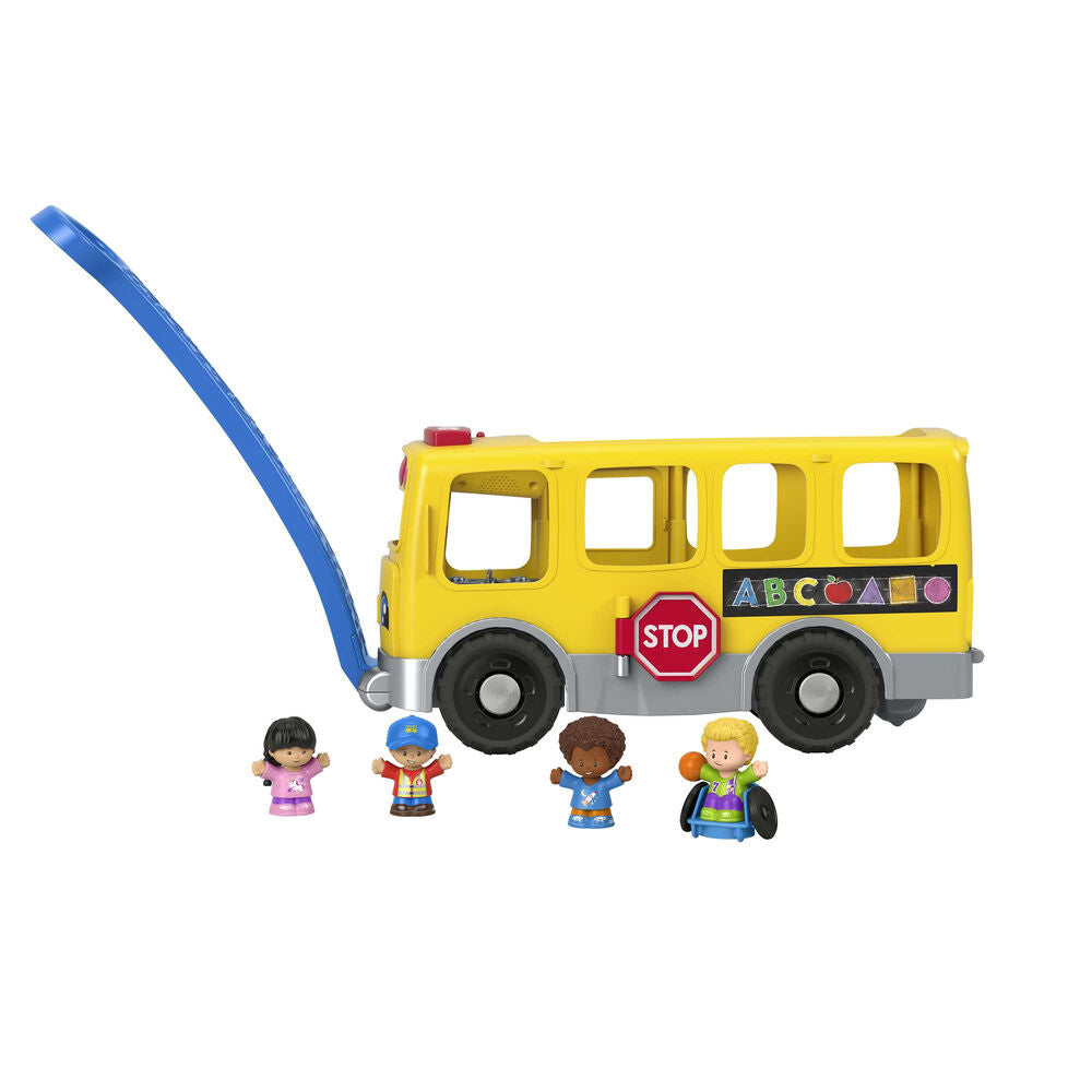 Grande scuolabus piccolo collezionista di personaggi