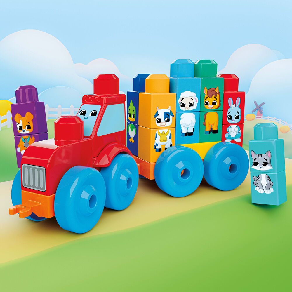 MEGA Bloks 30 piece Stacking Animal Tractor