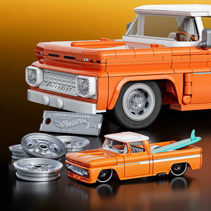 Conjunto de construção Elite 62 Chevy Pickup Hot Wheels