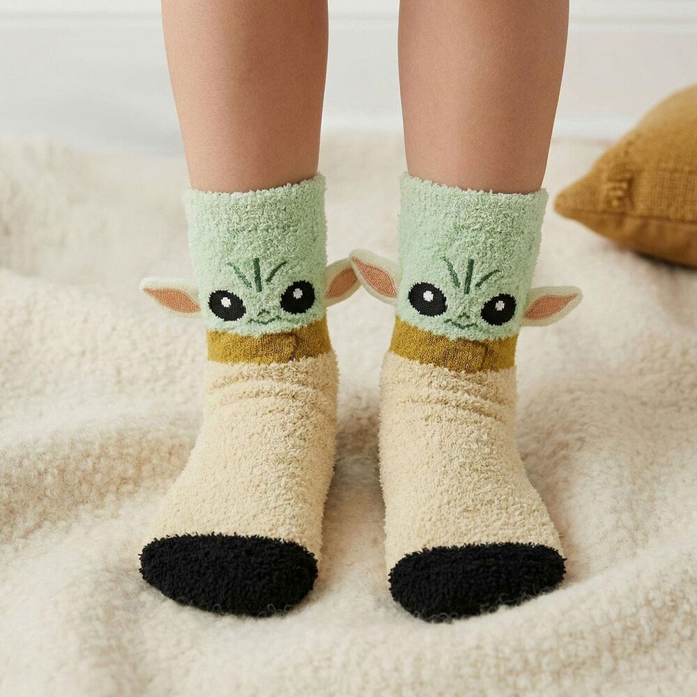 Calcetines antideslizantes de Baby Yoda de The Mandalorian Star Wars