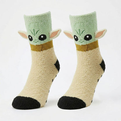 Calcetines antideslizantes de Baby Yoda de The Mandalorian Star Wars