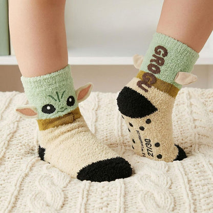 Calcetines antideslizantes de Baby Yoda de The Mandalorian Star Wars