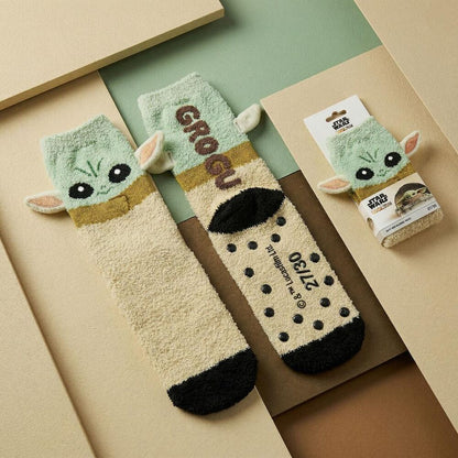Calcetines antideslizantes de Baby Yoda de The Mandalorian Star Wars
