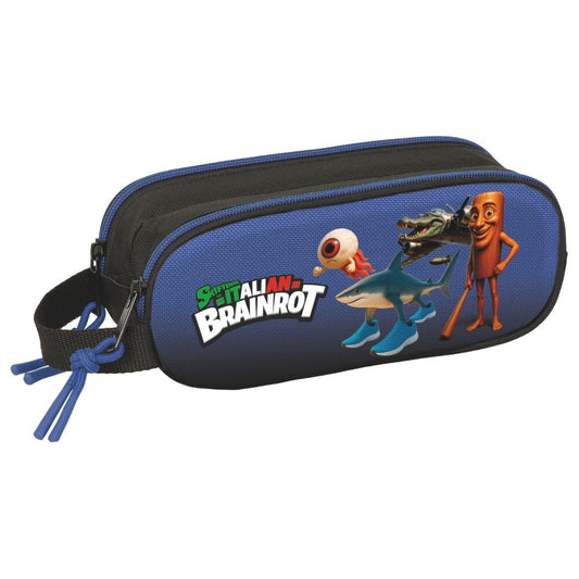 3d brainrot double pencil case