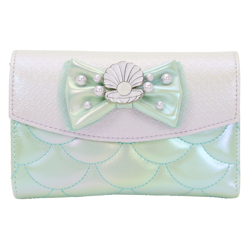 iridescent pearl disney little mermaid loungefly wallet