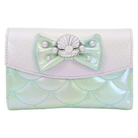 iridescent pearl disney little mermaid loungefly wallet