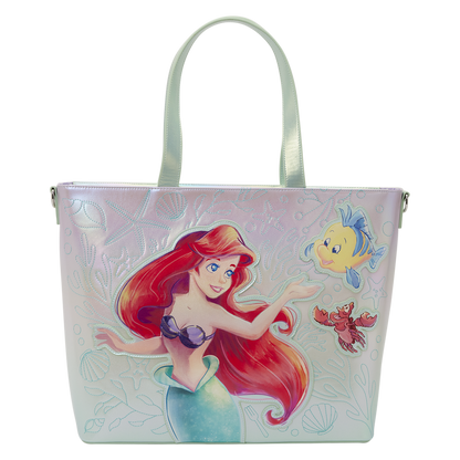 ariel  flounder and sebastian the little mermaid disney loungefly bag  coin purse