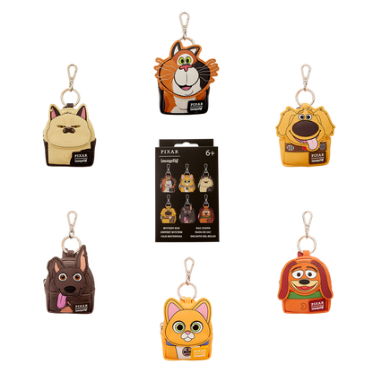 mystery dogs & cats disney pixar loungefly mini backpack keychain