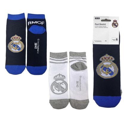 set of 2 pairs of real madrid adult socks