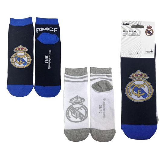 set of 2 pairs of real madrid adult socks