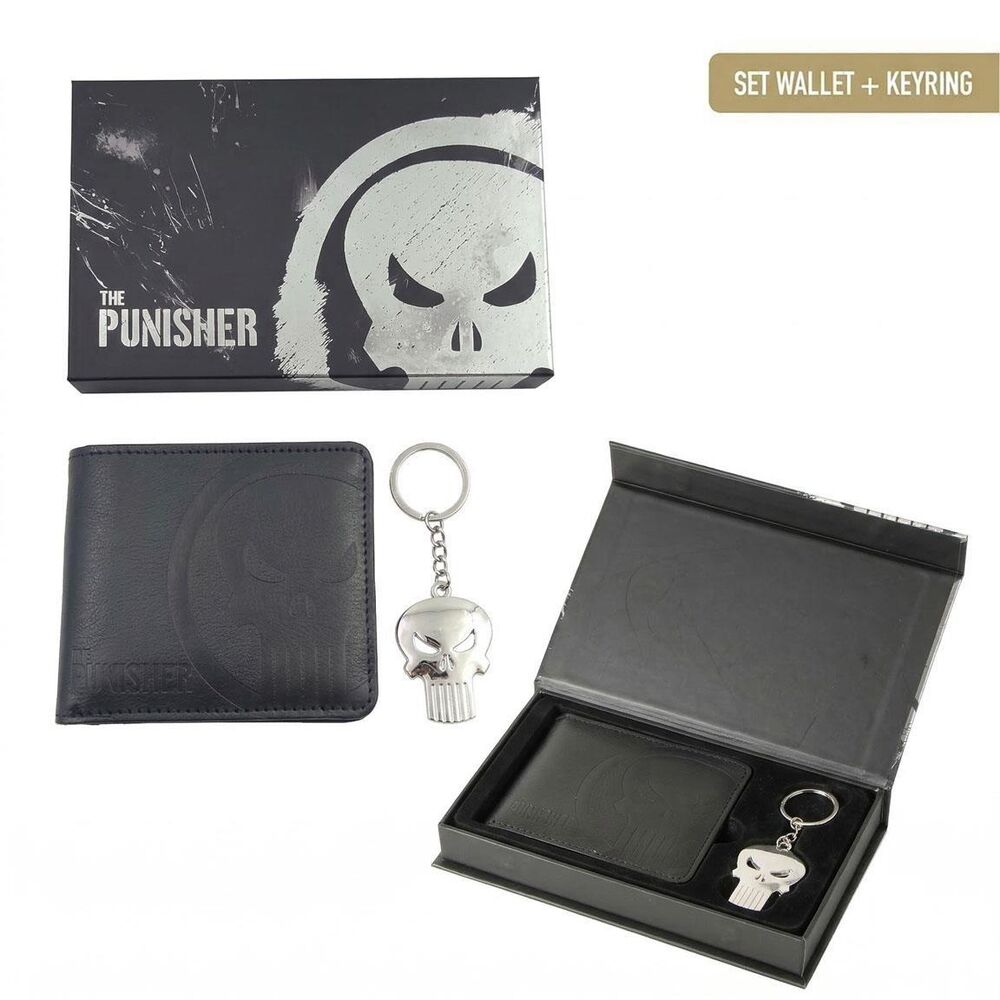 the punisher marvel wallet gift set