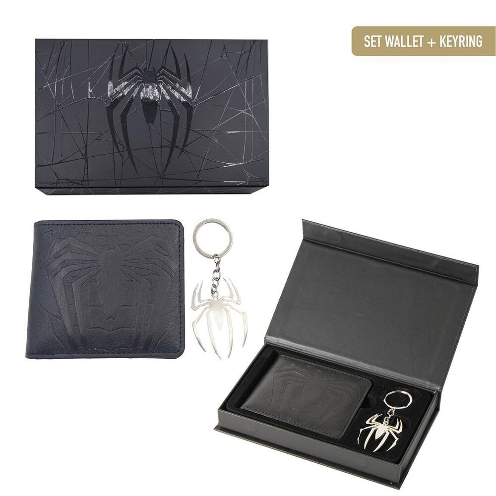 marvel spiderman wallet gift set