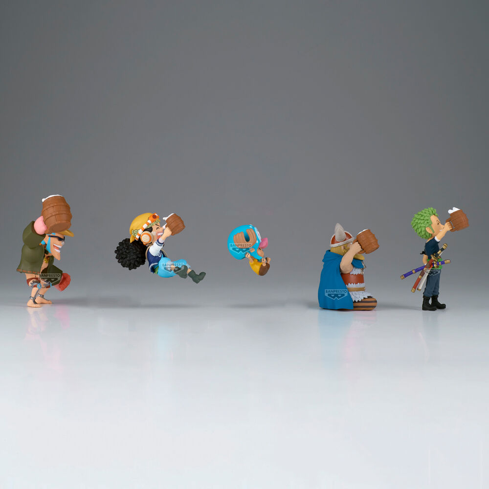 Kolekcjonerska figurka z serii World Banquet 2 postacie z One Piece 7 cm różne kolory