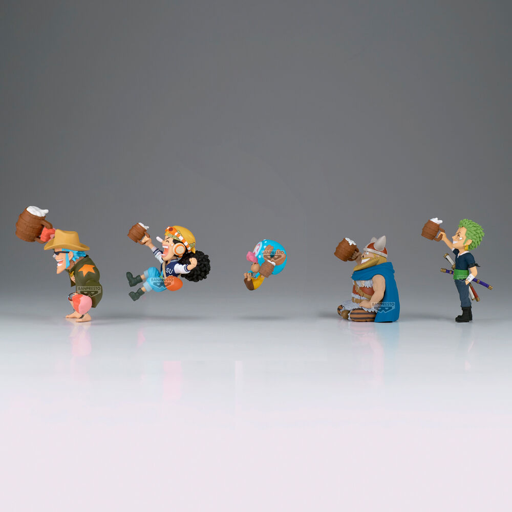 Kolekcjonerska figurka z serii World Banquet 2 postacie z One Piece 7 cm różne kolory