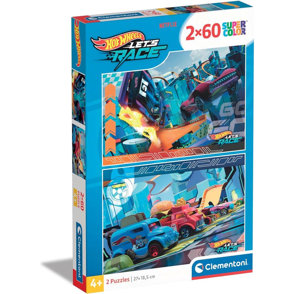 hot wheels puzzle 2x60pcs