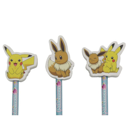 Zestaw 3 ołówków Pokemon Flowers