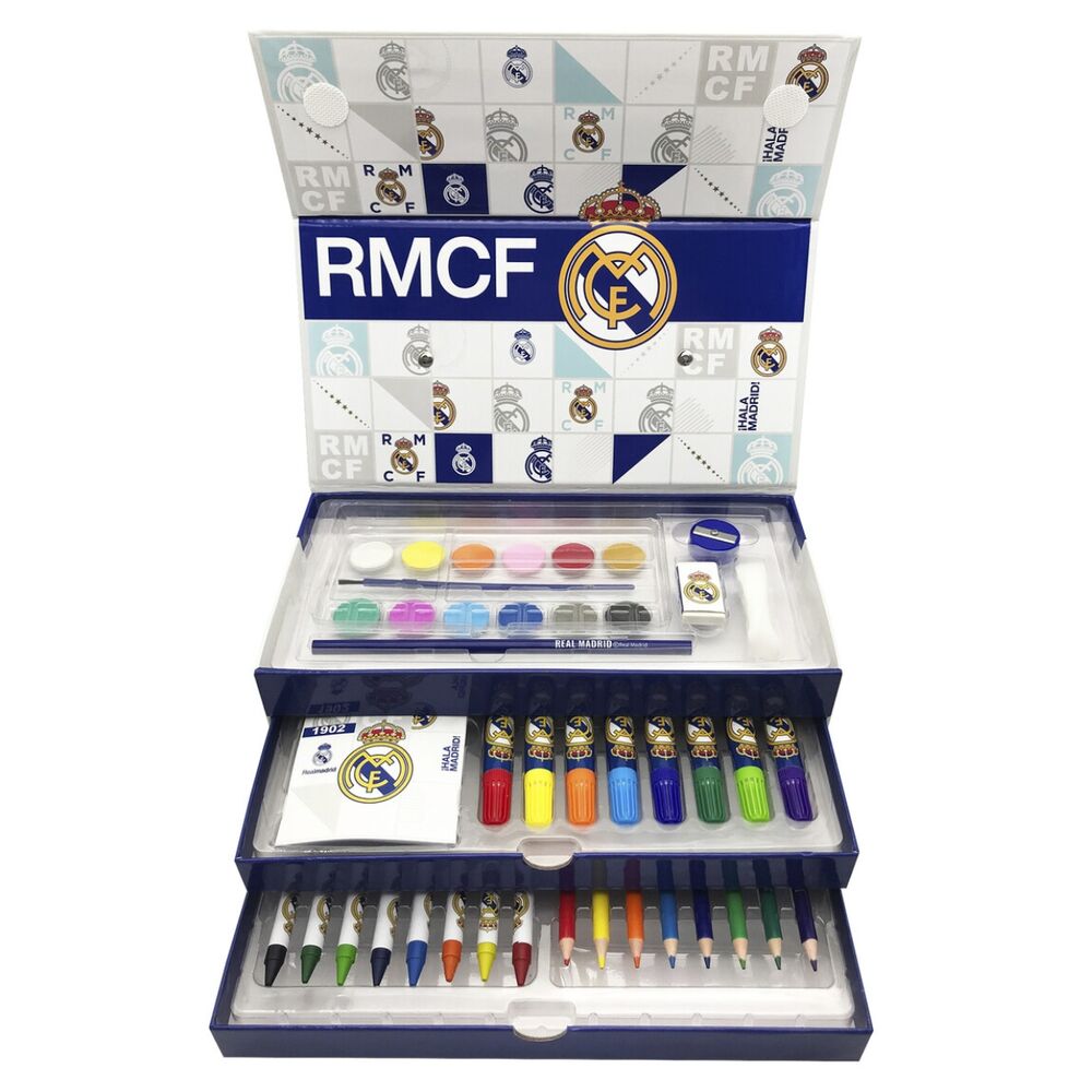 Maletín con set de actividades del Real Madrid