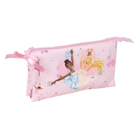 Ballet Barbie triple pencil case