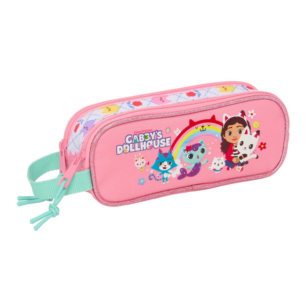 Estojo duplo para lápis da casa de bonecas da Gabby